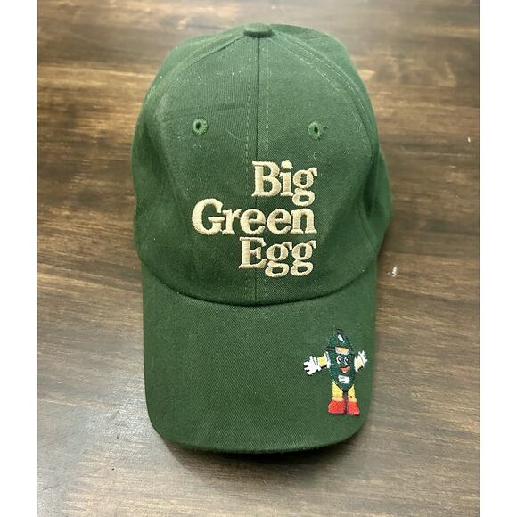 Big Green Egg Dark Green Adjustable Baseball Cap Hat OSFM Embroidered Logo - Picture 1 of 3